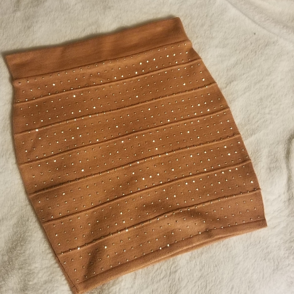 Spandex mini skirt